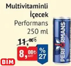 PERFORMANS MULTİVİTAMİNLİ İÇECEK